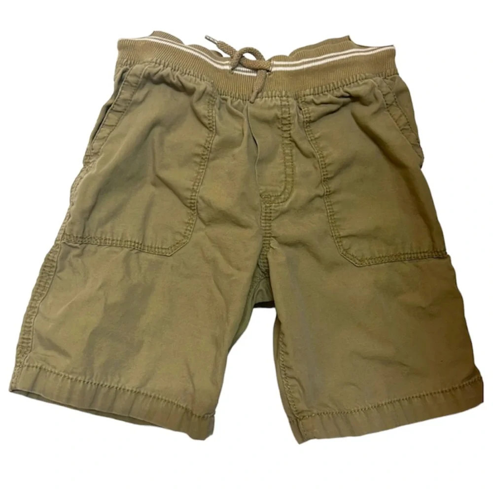 🌞 5/$25 Oshkosh B’gosh shorts Khaki shorts tan elastic waist pockets boy 5T